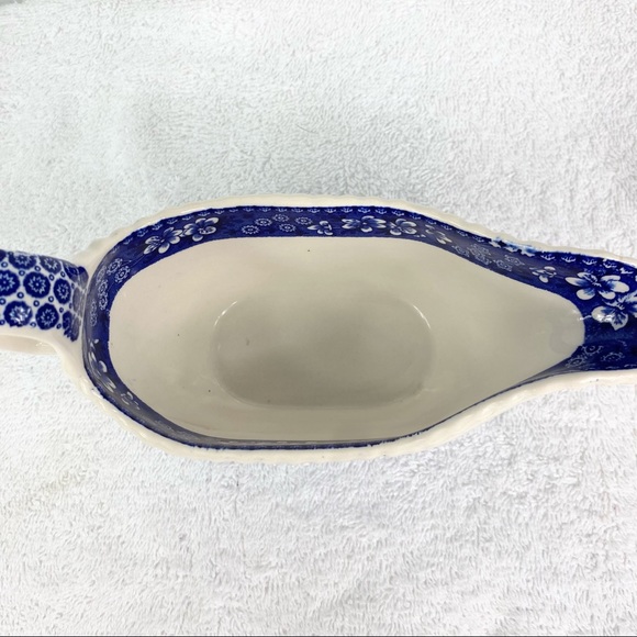 Copeland Spode's Tower Blue Gravy Boat - Picture 4 of 8